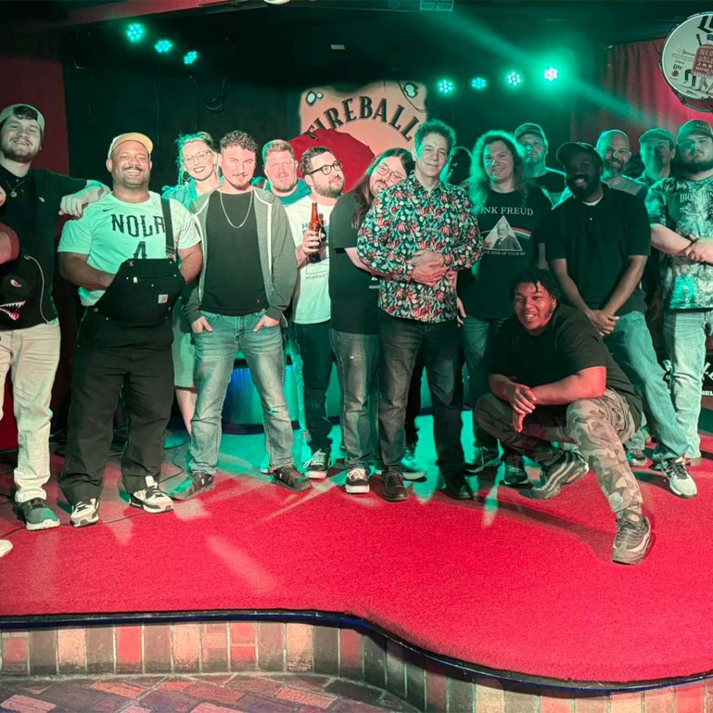 photo of group of comedians at Open Mic Comedy Night at The Station in Baton Rouge, Louisiana